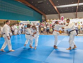 Démonstration de judo lors de la manifestation 1, 2, 3 Mâcon - Agrandir l'image (fenêtre modale)