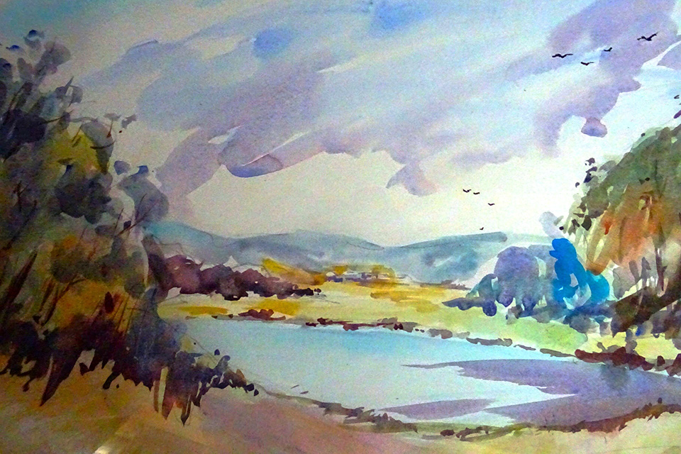 Jacques Michel - Aquarelle
