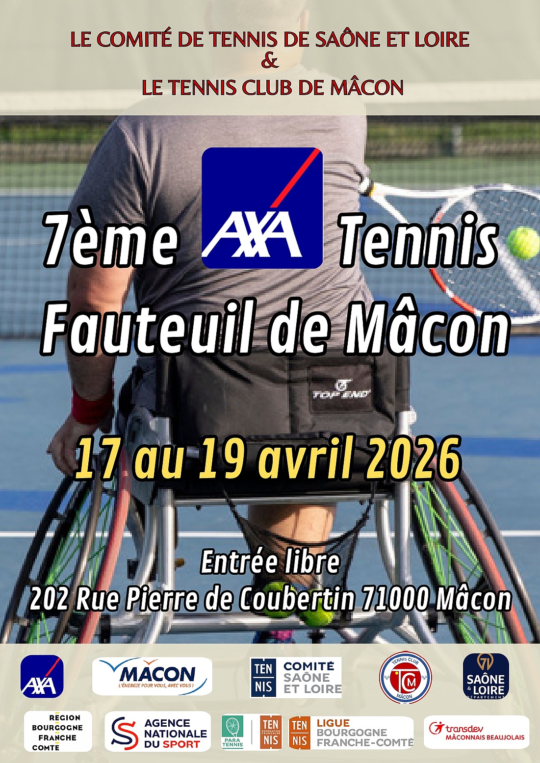 7ème Axa Tennis Fauteuil de Mâcon