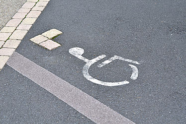 Place parking handicapés