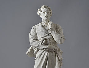 Albert-Ernest Carrier-Belleuse, Projet pour le concours de la statue de Lamartine, 1874 - Agrandir l'image (fenêtre modale)