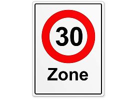 Panneau de signalisation zone 30 - Agrandir l'image (fenêtre modale)