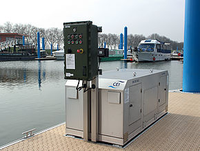 Système de pompage au port de plaisance de Mâcon - Agrandir l'image (fenêtre modale)