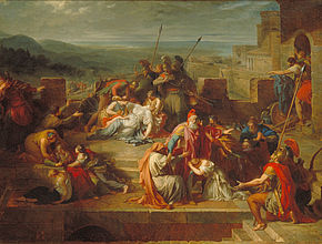 L'Affliction de la famille de Priam, Etienne-Barthélémy Garnier (1792) - Agrandir l'image (fenêtre modale)