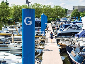 Le port de plaisance de Mâcon - Agrandir l'image (fenêtre modale)