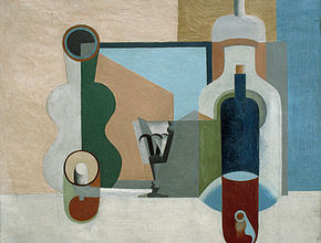 La bouteille de vin, Le Corbusier (vers 1922) - Agrandir l'image (fenêtre modale)