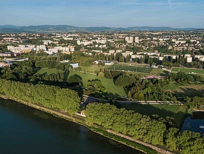 Vue aérienne du Parc Nord - Agrandir l'image (fenêtre modale)