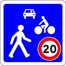 Panneau de signalisation zone 20 - Agrandir l'image (fenêtre modale)